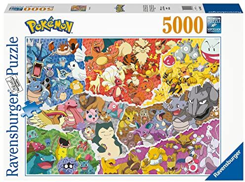 Ravensburger Puzzle Pokémon, 5000 Pezzi, Idea regalo, per Lei o Lui, Puzzle Adulti