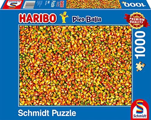 Schmidt Spiele Haribo, Picoballa, puzzle da 1000 pezzi, Multicolore [Esclusivo Amazon]