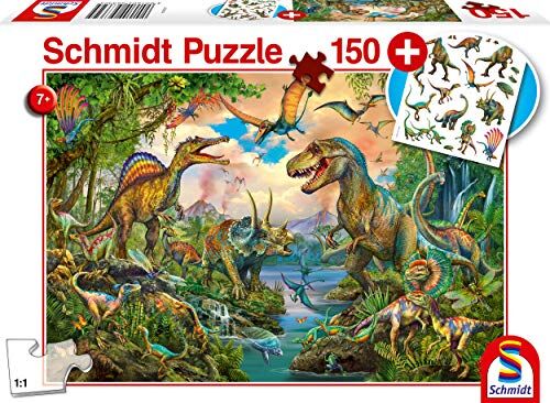 Schmidt - Dinosauri Selvaggi Puzzle, 10IT40015045IT10