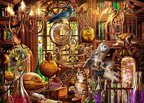 Ravensburger Puzzle Laboratorio di Merlino, 1000 Pezzi, Idea regalo, per Lei o Lui, Puzzle Adulti