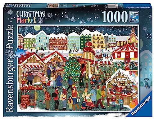 Ravensburger Puzzle Mercatino di Natale, 1000 Pezzi, Puzzle Adulti