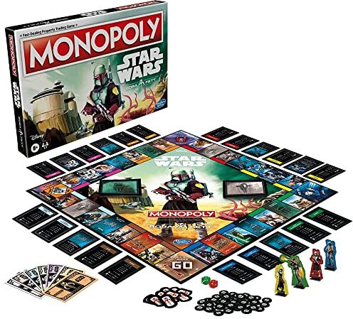 Hasbro Star Wars Board Game Monopoly Boba Fett Edition *English Version*