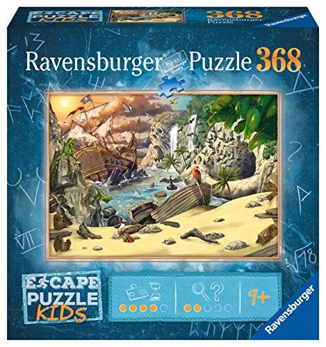 Ravensburger Escape Kids: L'Avventura dei Pirati Puzzle, 368 Pezzi, Colore Multicolore,  0