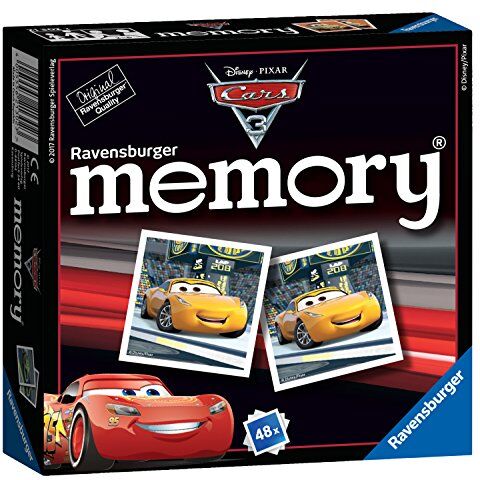 Ravensburger , Gioco in Scatola Mini Memory Cars 3, Disney Pixar , Lingua Italiana Non Garantita, Esclusivo Amazon