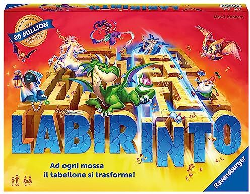 Ravensburger – Labirinto Gioco Da Tavolo, Da 2 A 4 Giocatori, 7+ Anni