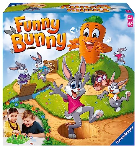 Ravensburger – Funny Bunny, Gioco Da Tavolo, Da 2 A 4 Giocatori, 4+ Anni