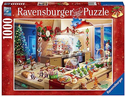 Ravensburger Puzzle Birbanti natalizi, 1000 Pezzi, Puzzle Adulti