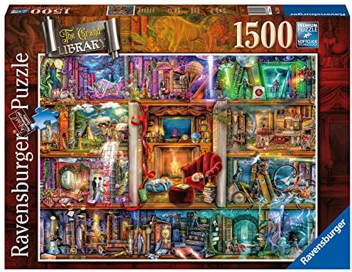 Ravensburger Puzzle La grande libreria, 1500 Pezzi, Idea regalo, per Lei o Lui, Puzzle Adulti