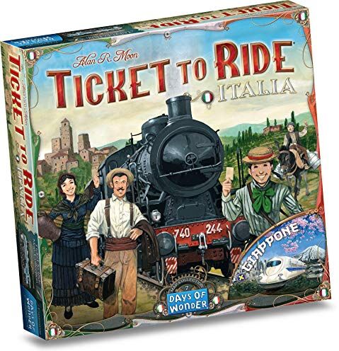 Asmodee Ticket to Ride: Italia + Giappone Espansione Gioco da Tavolo per Ticket to Ride e Ticket to Ride Europa, 2-5 giocatori, Edizione in Italiano