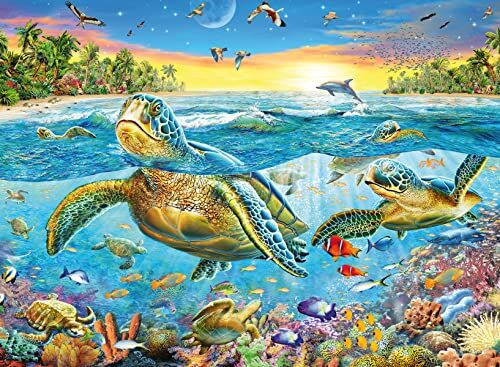 Ravensburger - Tartarughe Marine, 100 Pezzi XXL, Puzzle per Bambini, età 6+, Multicolore,  3