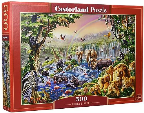 Castorland Giungla Fiume, Puzzle, 500 Pezzi, Multicolore,