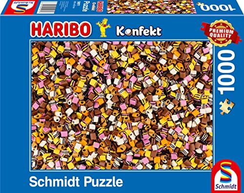 Schmidt Spiele Haribo, confectionery, 1000 piece jigsaw puzzle, Multicolore