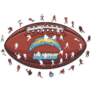 ICONIC Puzzles - Los Angeles Chargers - Football con Logo - Puzzle in Legno Piccolo - 150 Pezzi ICONIC Puzzles - Los Angeles Chargers - Football con Logo - Puzzle in Legno Piccolo - 150 Pezzi