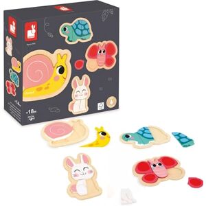 Janod 4 Puzzle in Legno da 2 a 5 Pezzi Puzzle Animali del Giardino Giocattoli per Bambini Giochi Educativi Prima Infanzia Dai 18 Mesi, Janod 4 Puzzle in Legno da 2 a 5 Pezzi Puzzle Animali del Giardino Giocattoli per Bambini Giochi Educativi Prima Infanzia Dai 18 Mesi,