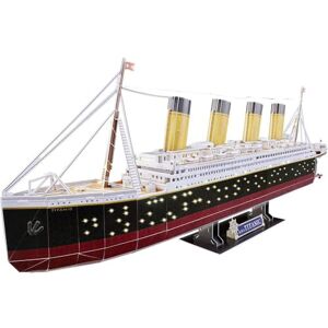 Revell 3D Puzzle- Probabilmente la nave più famosa al mondo, RMS Titanic con illuminazione a LED Scopri Il Mondo in 3D, divertiti per Grandi e piccini, Colori, 00 Revell 3D Puzzle- Probabilmente la nave più famosa al mondo, RMS Titanic con illuminazione a LED Scopri Il Mondo in 3D, divertiti per Grandi e piccini, Colori, 00