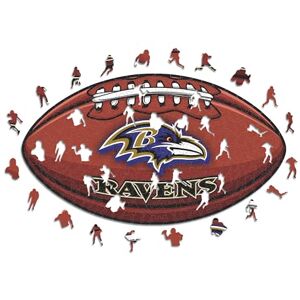 Iconic Puzzles Baltimore Ravens, Logo, Puzzle di Legno con Licenza Ufficiale NFL, 100% sostenibile, Regalo per Adulti e Bambini, Taglia M, 270 PCS Iconic Puzzles Baltimore Ravens, Logo, Puzzle di Legno con Licenza Ufficiale NFL, 100% sostenibile, Regalo per Adulti e Bambini, Taglia M, 270 PCS