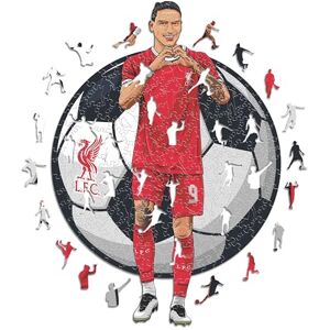 Iconic Puzzles Liverpool, Darwin Nuñez, Puzzle di Legno con licenza ufficiale, 100% sostenibile, regalo per adulti e bambini, taglia S, 150 Pz Iconic Puzzles Liverpool, Darwin Nuñez, Puzzle di Legno con licenza ufficiale, 100% sostenibile, regalo per adulti e bambini, taglia S, 150 Pz