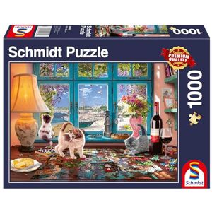 Schmidt Al tavolo dei puzzle, puzzle da 1000 pezzi Schmidt Al tavolo dei puzzle, puzzle da 1000 pezzi