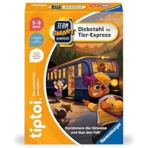 Ravensburger tiptoi game Team SMART investigates Theft in the Animal Express, fantastico gioco di logica per bambini dai 5 anni in su Ravensburger tiptoi game Team SMART investigates Theft in the Animal Express, fantastico gioco di logica per bambini dai 5 anni in su