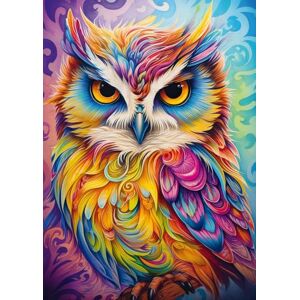 Schmidt Spiele 59782-Puzzle da 1000 Pezzi, Motivo: Gufo in Abito da Pappagallo, Multicolore, 59782 Schmidt Spiele 59782-Puzzle da 1000 Pezzi, Motivo: Gufo in Abito da Pappagallo, Multicolore, 59782