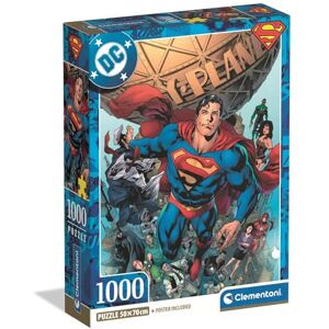 Clementoni Puzzle 1000 Pezzi per Adulti e Ragazzi, Collection, Tema Superman DC Comics, Poster Incluso, Idea Regalo Uomo e Donna, Made in Italy, 50x70 cm, Clementoni Puzzle 1000 Pezzi per Adulti e Ragazzi, Collection, Tema Superman DC Comics, Poster Incluso, Idea Regalo Uomo e Donna, Made in Italy, 50x70 cm,