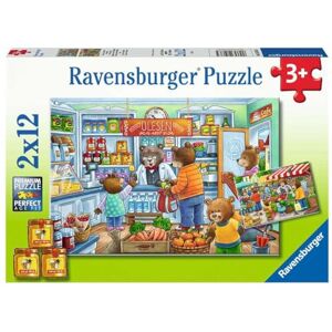 Ravensburger , Puzzle 2x12, 2 puzzle da 12 pezzi, per bambini a partire dai 3 anni, Dimensione Puzzle: 26x18 cm, Dimensione scatola: 28x19x4 cm, Andiamo a fare la spesa Ravensburger , Puzzle 2x12, 2 puzzle da 12 pezzi, per bambini a partire dai 3 anni, Dimensione Puzzle: 26x18 cm, Dimensione scatola: 28x19x4 cm, Andiamo a fare la spesa