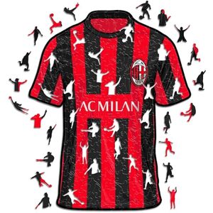 Iconic Puzzles , Milan Jersey, Prodotto ufficiale, Puzzle di Legno per Adulti e Bambini, Legno 100% Sostenibile, Taglia M 250 Pezzi Iconic Puzzles , Milan Jersey, Prodotto ufficiale, Puzzle di Legno per Adulti e Bambini, Legno 100% Sostenibile, Taglia M 250 Pezzi