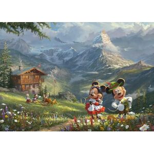 Schmidt 59938 Thomas Kinkade, Disney, Mickey & Minnie in the Alps, puzzle da 1000 pezzi Schmidt 59938 Thomas Kinkade, Disney, Mickey & Minnie in the Alps, puzzle da 1000 pezzi
