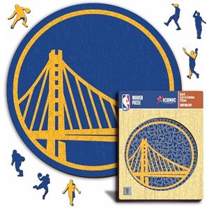 Iconic Puzzles Golden State Warriors, Logo, Puzzle di Legno con licenza ufficiale NBA, 100% sostenibile, regalo per adulti e bambini, taglia S, 150 Pz Iconic Puzzles Golden State Warriors, Logo, Puzzle di Legno con licenza ufficiale NBA, 100% sostenibile, regalo per adulti e bambini, taglia S, 150 Pz
