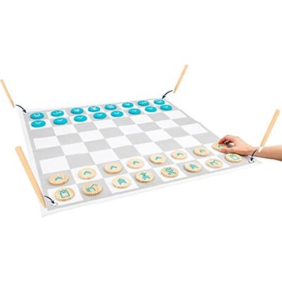 small foot Dame Schach Active aus FSC 100%-zertifiziertem Holz für Erwachsene und Kinder, Outdoorspiel ab 3 Giocattolo, Multicolore small foot Dame Schach Active aus FSC 100%-zertifiziertem Holz für Erwachsene und Kinder, Outdoorspiel ab 3 Giocattolo, Multicolore