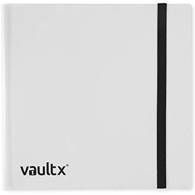 Vault X Raccoglitore per Carte da Collezione a 12 Tasche con Cinturino, 480 Carte, Formato Standard, 20 Pagine a Caricamento Laterale, Raccoglitore per Giochi di Collezionabili, TCG (Bianco) Vault X Raccoglitore per Carte da Collezione a 12 Tasche con Cinturino, 480 Carte, Formato Standard, 20 Pagine a Caricamento Laterale, Raccoglitore per Giochi di Collezionabili, TCG (Bianco)