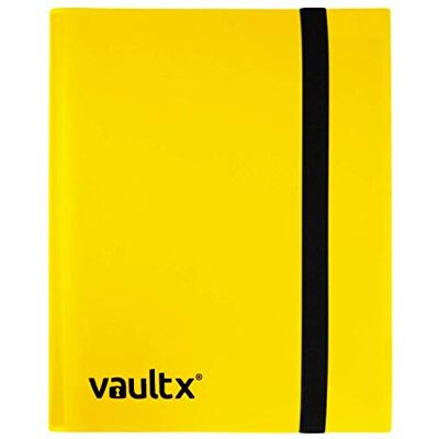 Vault X Raccoglitore per Carte da Collezione a 4 Tasche con Cinturino, 160 Carte, Formato Standard, 20 Pagine a Caricamento Laterale, Raccoglitore per Giochi di Collezionabili, TCG (Giallo) Vault X Raccoglitore per Carte da Collezione a 4 Tasche con Cinturino, 160 Carte, Formato Standard, 20 Pagine a Caricamento Laterale, Raccoglitore per Giochi di Collezionabili, TCG (Giallo)