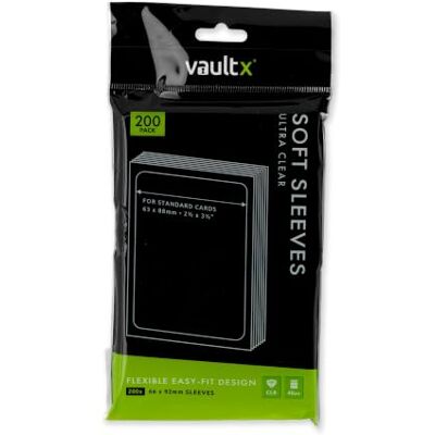 Vault X Protèges-Cartes Penny Sleeves, Souples, Haute Transparence, Pochettes Intérieures, Pour Jeux de Cartes à Collectionner, Sports, TCG (Lot de 200) Vault X Protèges-Cartes Penny Sleeves, Souples, Haute Transparence, Pochettes Intérieures, Pour Jeux de Cartes à Collectionner, Sports, TCG (Lot de 200)