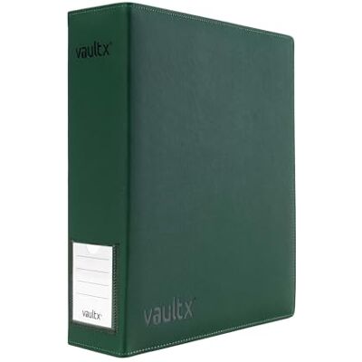 Vault X Raccoglitore a 3 Anelli per Carte da Collezione, Compatibile con Pagine a 9 Tasche, 900 Carte, Materiale Exo-Tec, Apertura Facile, Raccoglitore con Clip ad Anello D, TCG (Verde, Grande) Vault X Raccoglitore a 3 Anelli per Carte da Collezione, Compatibile con Pagine a 9 Tasche, 900 Carte, Materiale Exo-Tec, Apertura Facile, Raccoglitore con Clip ad Anello D, TCG (Verde, Grande)