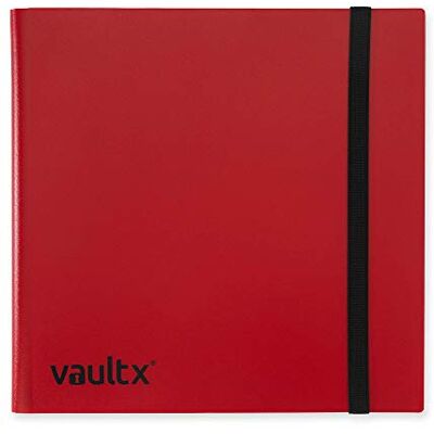 Vault X Raccoglitore per Carte da Collezione a 12 Tasche con Cinturino, 480 Carte, Formato Standard, 20 Pagine a Caricamento Laterale, Raccoglitore per Giochi di Collezionabili, TCG (Rosso) Vault X Raccoglitore per Carte da Collezione a 12 Tasche con Cinturino, 480 Carte, Formato Standard, 20 Pagine a Caricamento Laterale, Raccoglitore per Giochi di Collezionabili, TCG (Rosso)