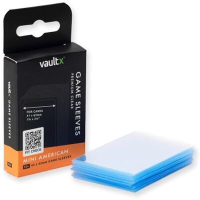 Vault X Bustine Mini American per Giochi da Tavolo 43 x 65 mm (Confezione da 50) Trasparenti di Qualità Premium Vault X Bustine Mini American per Giochi da Tavolo 43 x 65 mm (Confezione da 50) Trasparenti di Qualità Premium