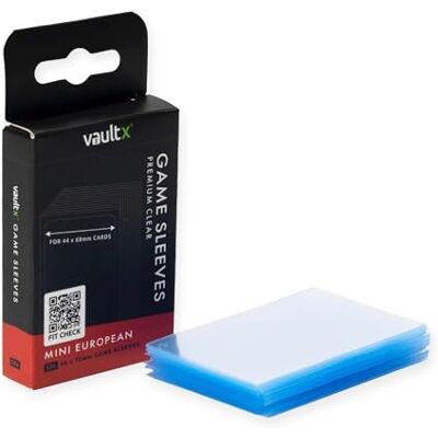 Vault X Bustine Mini European per Giochi da Tavolo 46 x 70 mm (Confezione da 50) Trasparenti di Qualità Premium Vault X Bustine Mini European per Giochi da Tavolo 46 x 70 mm (Confezione da 50) Trasparenti di Qualità Premium