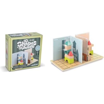 Miniland Shapes & Shadows: gioco educativo di logica spaziale per costruire figure 3D a partire da ombre 2D, con 12 sfide progressive a partire dai 5 anni. Miniland Shapes & Shadows: gioco educativo di logica spaziale per costruire figure 3D a partire da ombre 2D, con 12 sfide progressive a partire dai 5 anni.