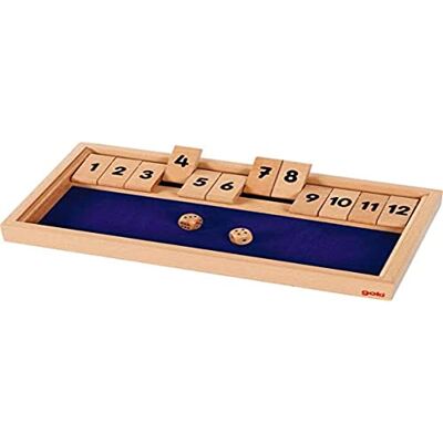 Goki 56651 Shut The Box Gioco di Dadi in Legno, 32,2 x 17,3 x 3,2 cm, 2 Dadi Goki 56651 Shut The Box Gioco di Dadi in Legno, 32,2 x 17,3 x 3,2 cm, 2 Dadi