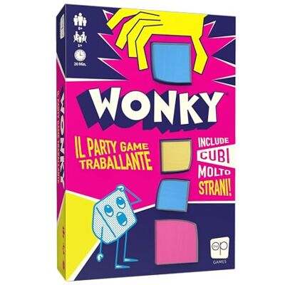 Asmodee Wonky, Gioco da Tavolo per Famiglia e Amici, Gioco di Strategia e Destrezza, 1 a più Giocatori, 8+ Anni, 20 min, Edizione in Italiano Asmodee Wonky, Gioco da Tavolo per Famiglia e Amici, Gioco di Strategia e Destrezza, 1 a più Giocatori, 8+ Anni, 20 min, Edizione in Italiano