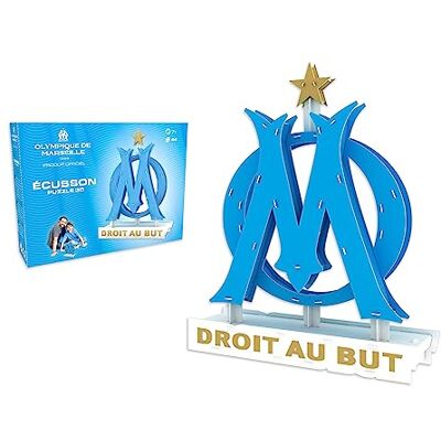 Megableu - Mega Blu 3D ECUSSON Olimpico di Marsiglia Puzzle A Partire dai 7 Anni 1 Giocatore , Colore Megableu - Mega Blu 3D ECUSSON Olimpico di Marsiglia Puzzle A Partire dai 7 Anni 1 Giocatore , Colore