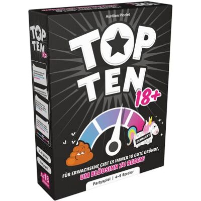 Picolet, Aurélien Top Ten 18+ Gioco di carte 4-9 giocatori Dai 18+ anni 30 minuti versione tedesca Picolet, Aurélien Top Ten 18+ Gioco di carte 4-9 giocatori Dai 18+ anni 30 minuti versione tedesca