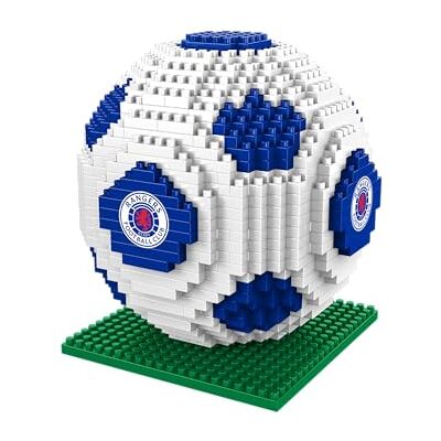 FOCO Con licenza ufficiale Rangers FC modello di pallone da calcio BRXLZ nei colori alternativi della squadra da costruire con mattoncini 3D FOCO Con licenza ufficiale Rangers FC modello di pallone da calcio BRXLZ nei colori alternativi della squadra da costruire con mattoncini 3D