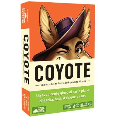 Asmodee – COYOTE – Gioco da Tavolo Creato da Exploding Kittens – Carte da Gioco – 3-8 Giocatori – 10+ Anni – Edizione in Italiano Asmodee – COYOTE – Gioco da Tavolo Creato da Exploding Kittens – Carte da Gioco – 3-8 Giocatori – 10+ Anni – Edizione in Italiano