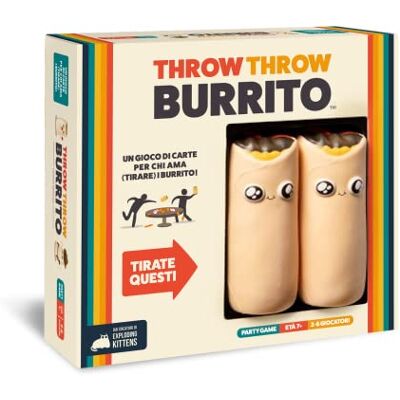 Asmodee Throw Throw Burrito Divertente Gioco da Tavolo, con Due Burrito Squishy, Carte da Gioco, 7+ Anni, 2-6 Giocatori, Edizione in Italiano Asmodee Throw Throw Burrito Divertente Gioco da Tavolo, con Due Burrito Squishy, Carte da Gioco, 7+ Anni, 2-6 Giocatori, Edizione in Italiano
