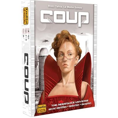 Indie Boards and Cards , Coup , Card Game , Ages 14+ , 2-6 Players , 15 Minute Playing Time Indie Boards and Cards , Coup , Card Game , Ages 14+ , 2-6 Players , 15 Minute Playing Time