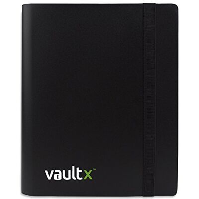 Vault X Raccoglitore per Carte da Collezione a 4 Tasche con Cinturino, 160 Carte, Formato Standard, 20 Pagine a Caricamento Laterale, Raccoglitore per Giochi di Carte Collezionabili, Sport, TCG (Nero) Vault X Raccoglitore per Carte da Collezione a 4 Tasche con Cinturino, 160 Carte, Formato Standard, 20 Pagine a Caricamento Laterale, Raccoglitore per Giochi di Carte Collezionabili, Sport, TCG (Nero)