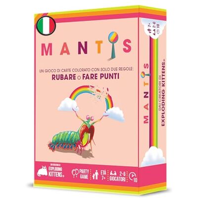Asmodee Mantis Gioco di Carte, Party Game, Dai Creatori di Exploding Kittens, 2-6 Giocatori, 7+ Anni, Edizione in Italiano Asmodee Mantis Gioco di Carte, Party Game, Dai Creatori di Exploding Kittens, 2-6 Giocatori, 7+ Anni, Edizione in Italiano