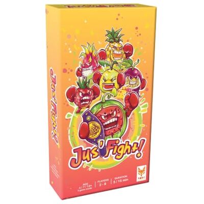 Topi Games Jus' Fight Gioco Di Carte, Strategia Per Famiglie Con Battaglie Di Frutta E Carte Speciali Da 2 A 8 Giocatori 15 Minuti Topi Games Jus' Fight Gioco Di Carte, Strategia Per Famiglie Con Battaglie Di Frutta E Carte Speciali Da 2 A 8 Giocatori 15 Minuti