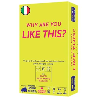 Asmodee – WHY ARE YOU LIKE THIS – Fai Indovinare la Parola Nascosta con Sfide Assurde – Gioco da Tavolo Divertente – Party Game per Famiglie e Amici – 2+ Giocatori – 14+ Anni – Edizione in Italiano Asmodee – WHY ARE YOU LIKE THIS – Fai Indovinare la Parola Nascosta con Sfide Assurde – Gioco da Tavolo Divertente – Party Game per Famiglie e Amici – 2+ Giocatori – 14+ Anni – Edizione in Italiano